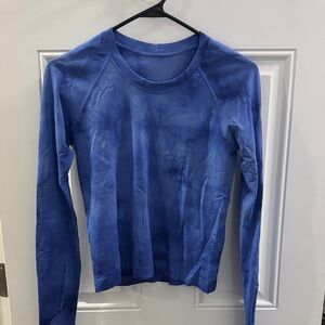 lululemon athletica Vibrant Blue Long Sleeve Top